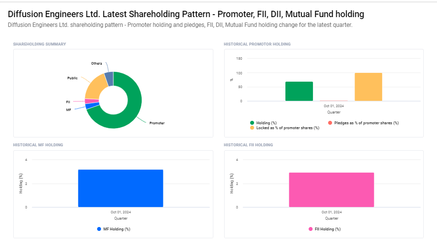 Diffusion Engineers Ltd Shareholding Pattern