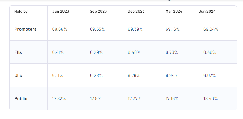 Motilal Oswal Financial Services Ltd Shareholding Pattern