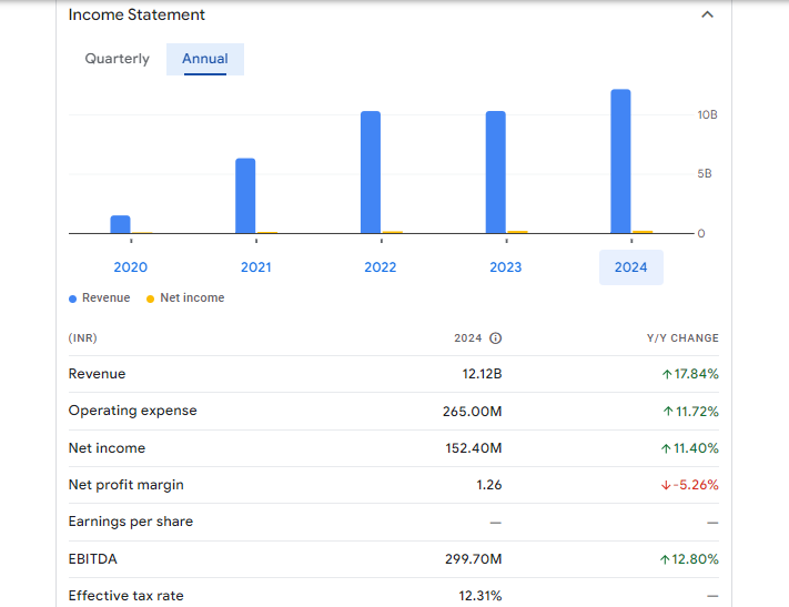 Rajnandini Metal Ltd Financials