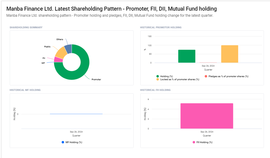 Manba Finance Ltd Shareholding Pattern