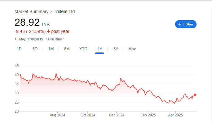 Trident Share Price Chart
