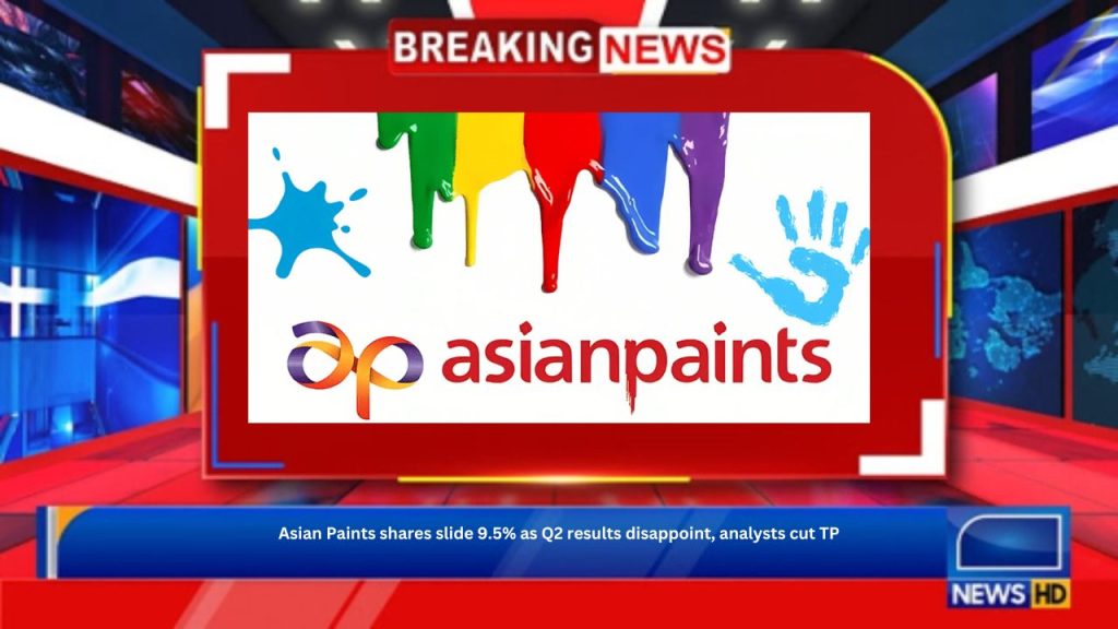 Asian Paints shares slide 9.5% as Q2 results disappoint, analysts cut TP