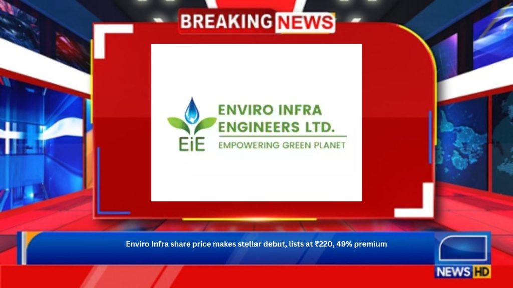 Enviro Infra share price makes stellar debut, lists at ₹220, 49% premium