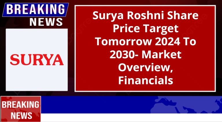 Surya Roshni Share Price Target Tomorrow 2024 To 2030- Market Overview, Financials