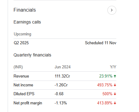 TVS Electronics Quarterly Financials