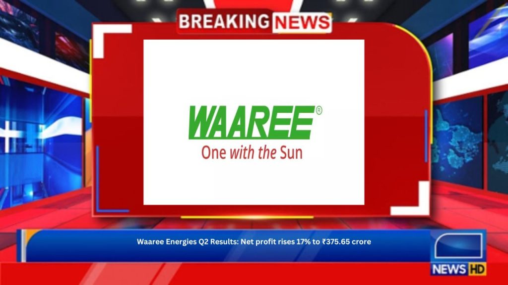 Waaree Energies Q2 Results: Net profit rises 17% to ₹375.65 crore