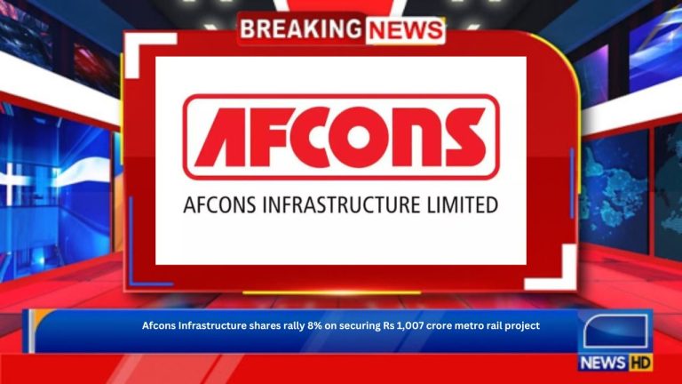 Afcons Infrastructure shares rally 8% on securing Rs 1,007 crore metro rail project