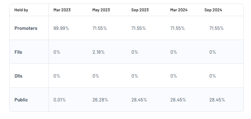 Auro Impex & Chemicals Ltd Shareholding Pattern