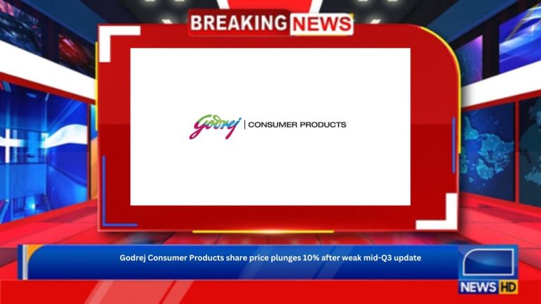 Godrej Consumer Products share price plunges 10% after weak mid-Q3 update