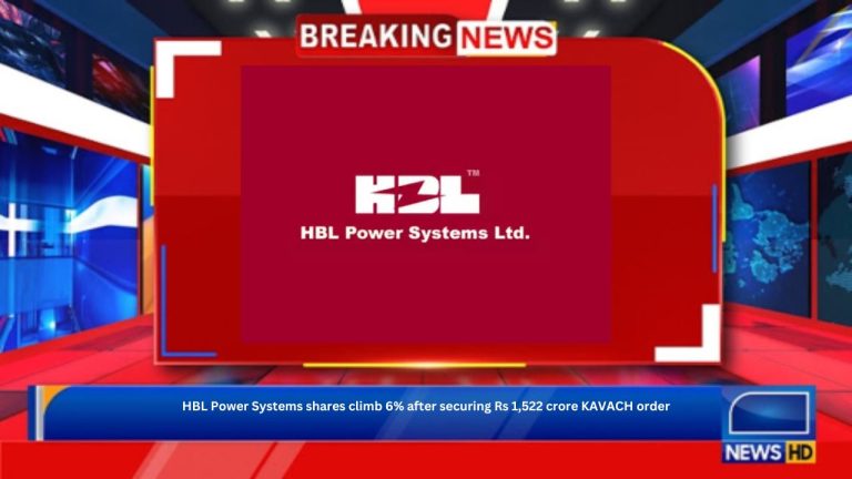 HBL Power Systems shares climb 6% after securing Rs 1,522 crore KAVACH order