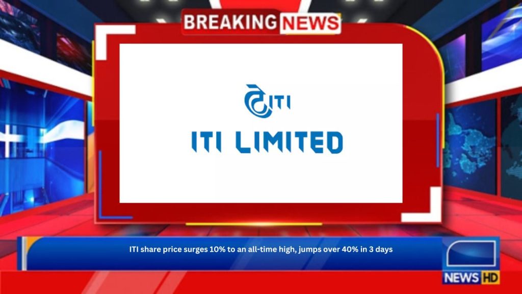 ITI share price surges 10% to an all-time high, jumps over 40% in 3 days