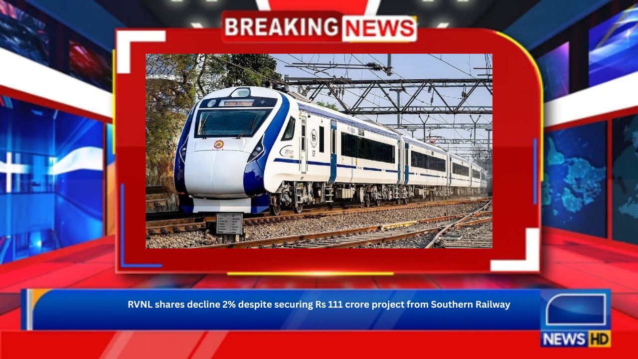 RVNL shares decline 2% despite securing Rs 111 crore project from Southern Railway