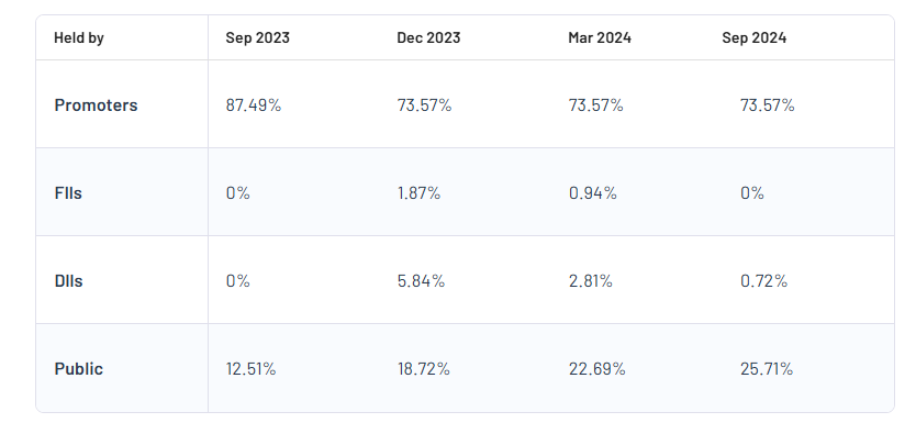 Shanti Spintex Ltd Shareholding Pattern