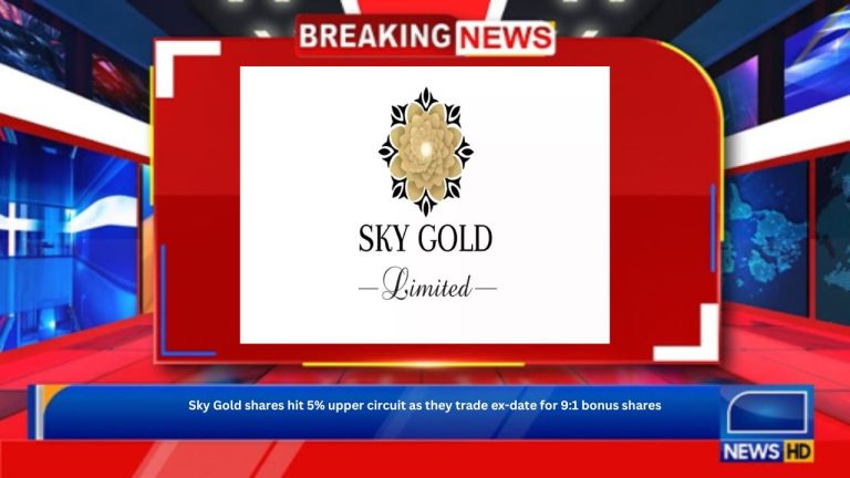 Sky Gold shares hit 5% upper circuit as they trade ex-date for 9:1 bonus shares