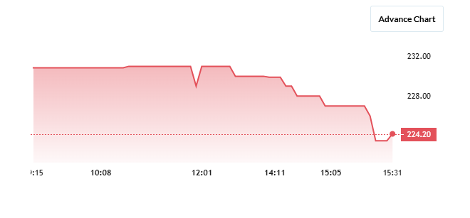 Srivari Spices & Foods Ltd Share Price Chart