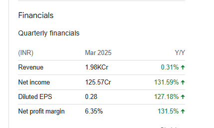 Reliance Power Ltd Quarterly Financials