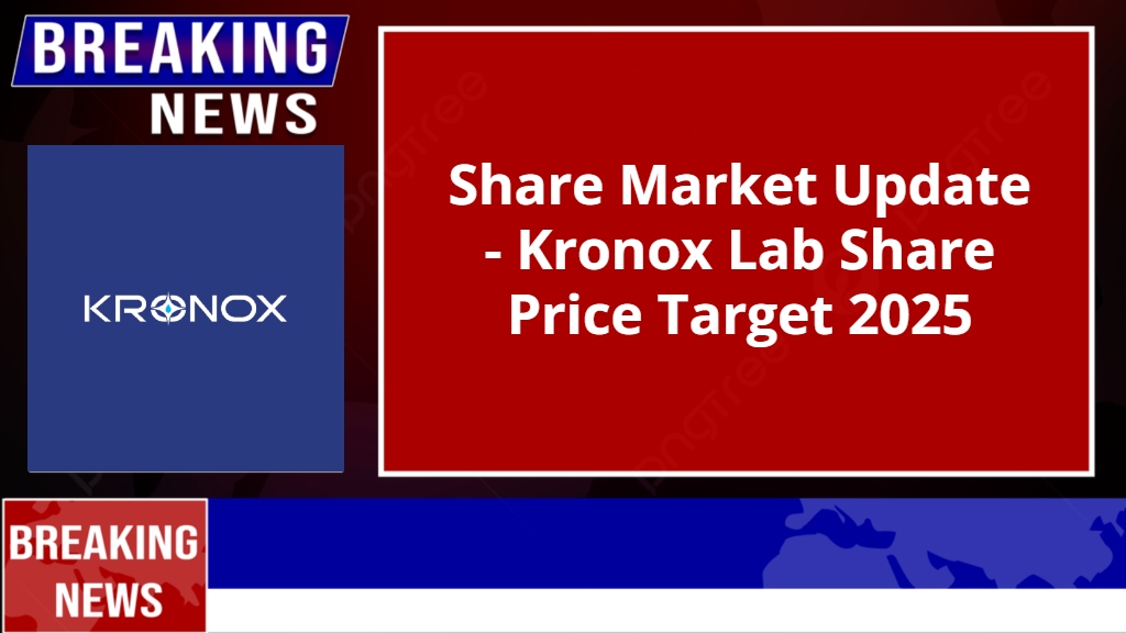 Kronox Lab Share Price Target 2025