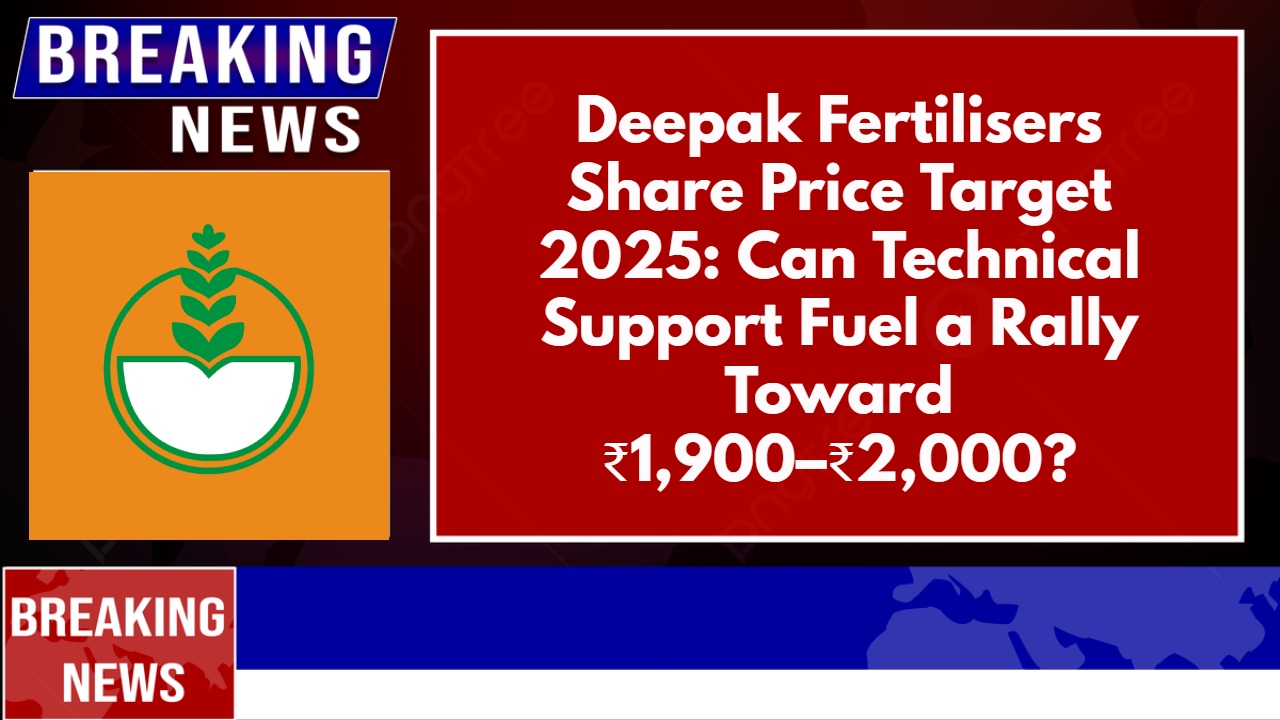 Deepak Fertilisers Share Price Target 2025: Can Technical Support Fuel a Rally Toward ₹1,900–₹2,000?