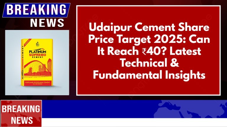 Udaipur Cement Share Price Target 2025: Can It Reach ₹40? Latest Technical & Fundamental Insights