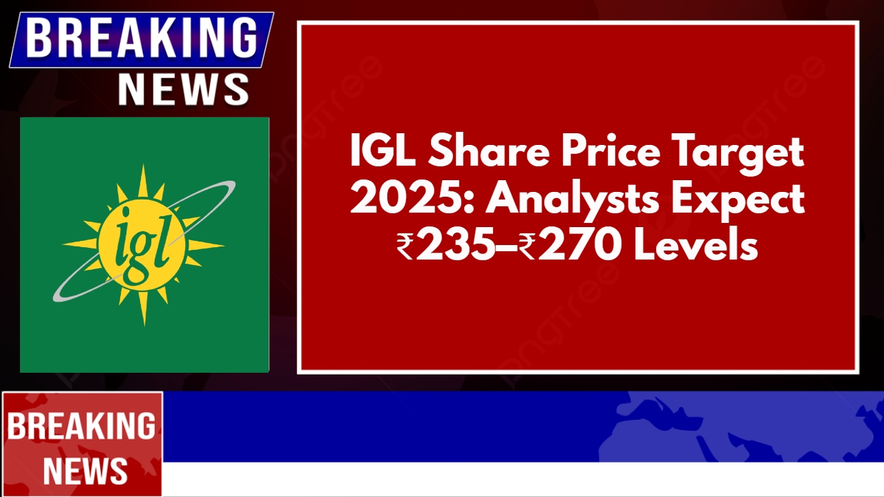 IGL Share Price Target 2025: Analysts Expect ₹235–₹270 Levels